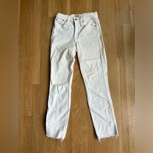 J.Crew Vintage Straight Jeans White